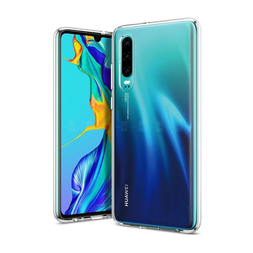Helmet Case TPU Soft Huawei P 30, Clear - Image 2