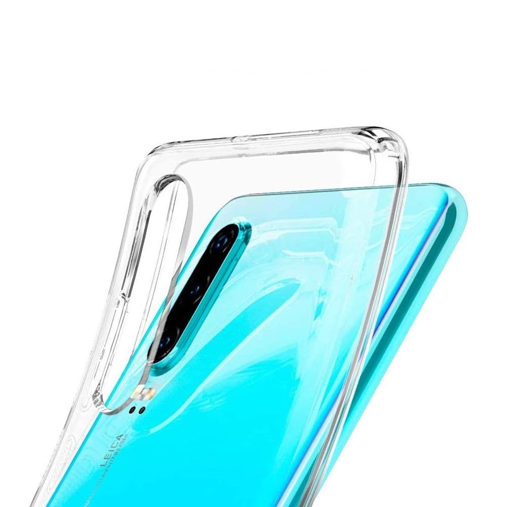 Helmet Case TPU Soft Huawei P 30, Clear - Image 3