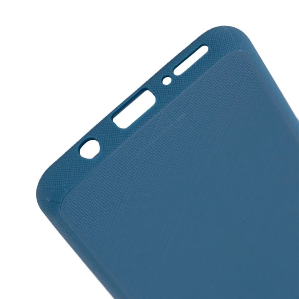 Helmet Case TPU Suede Samsung A7 (2018), Dark Blue - Image 3