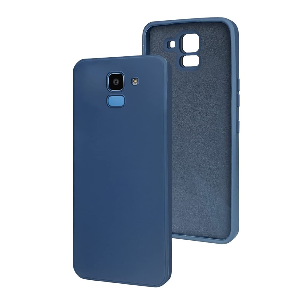 Helmet Case TPU Suede Samsung J6 (2018), Dark Blue - Image 2