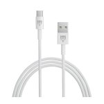 Helmet Cable USB to Type-C Basic 2.1A 1m, White