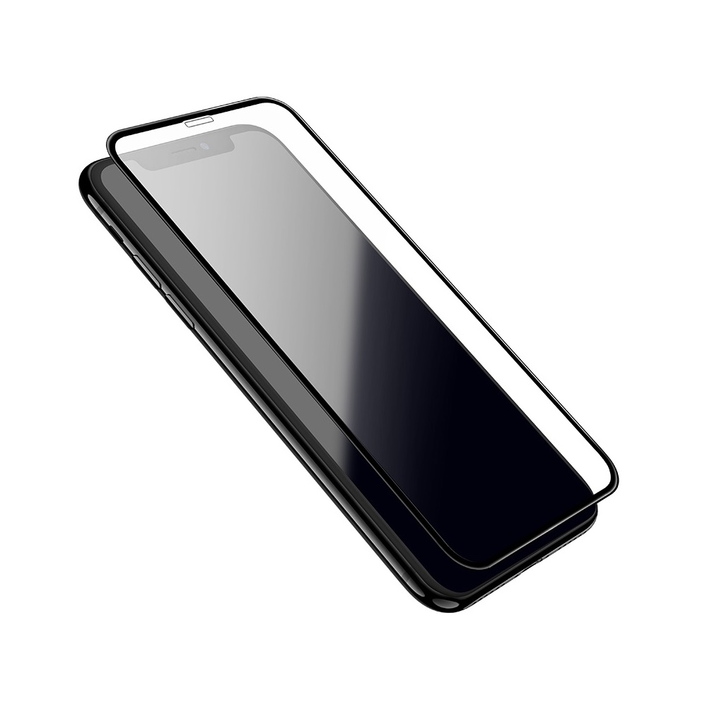 Helmet Diamond Glass 5D iPhone 11 Pro Max/Xs Max, Black - Image 2