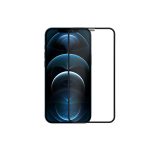 Helmet Diamond Glass 4D Frame iPhone 12/12 Pro, Black (V2)