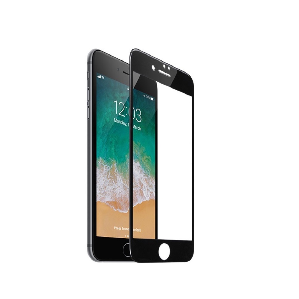 Helmet Diamond Glass 4D iPhone 7Plus/8Plus, Black - Image 3