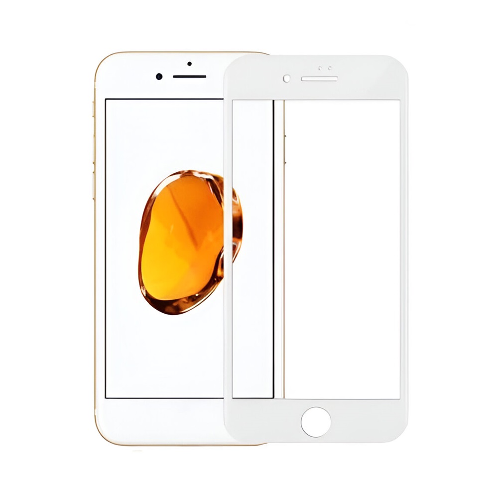 Helmet Diamond Glass 4D iPhone 7/8/SE, White - Image 2
