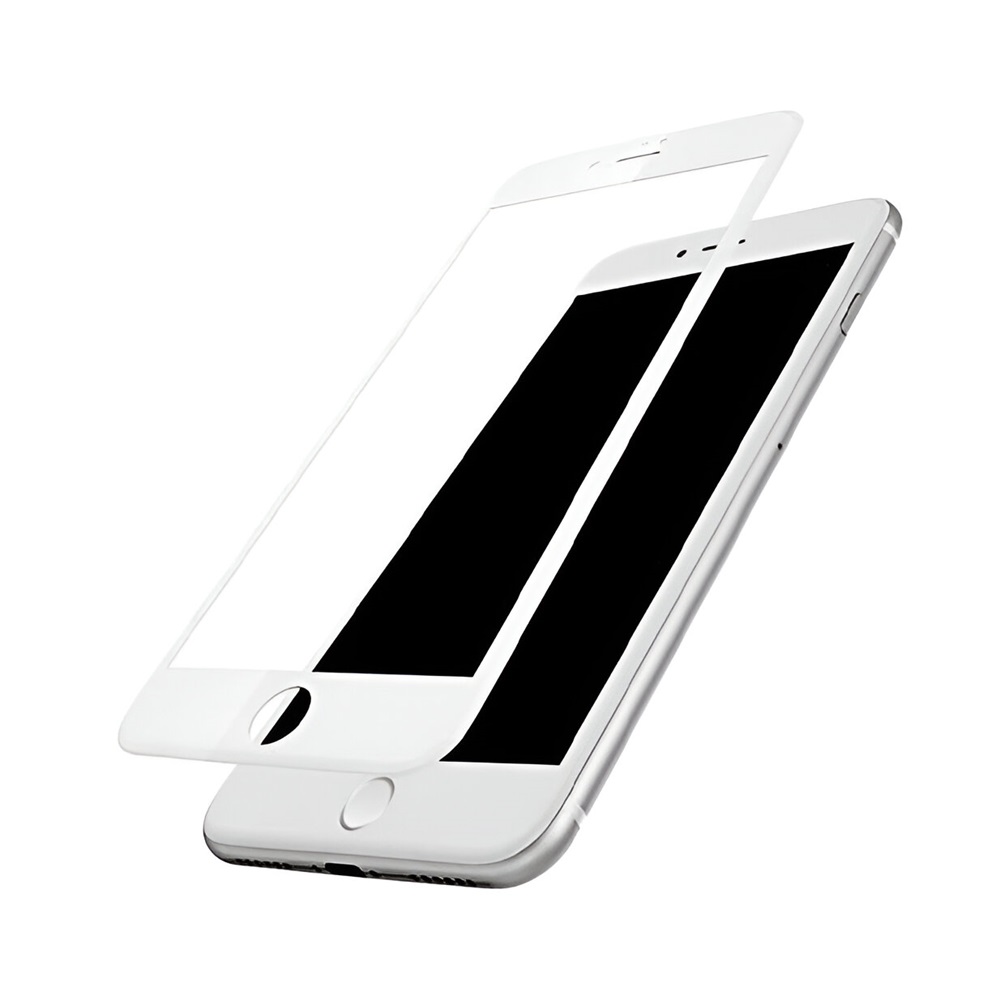 Helmet Diamond Glass 4D iPhone 7/8/SE, White - Image 3