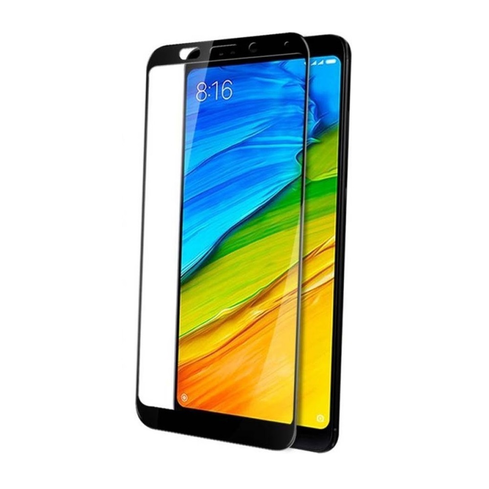 Helmet Glass Full Coverage 2.5D Frame Xiaomi Redmi 5, Black - Image 2