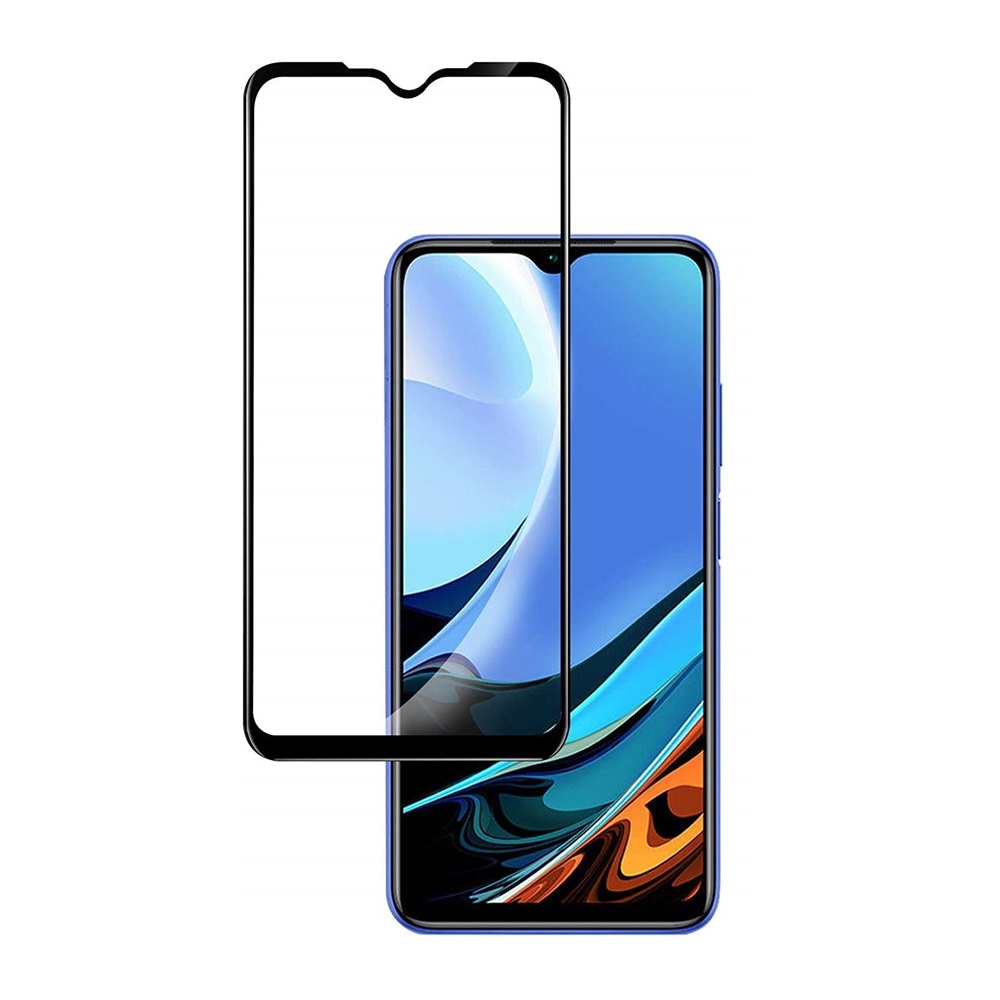 Helmet Diamond Glass 4D Xiaomi Redmi 9, Black - Image 3