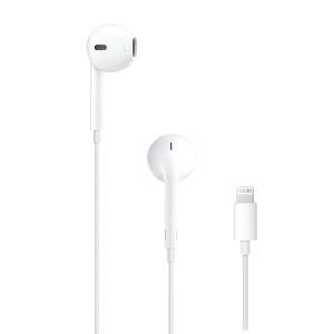 Helmet Earphones Lightning with Mic Original, White