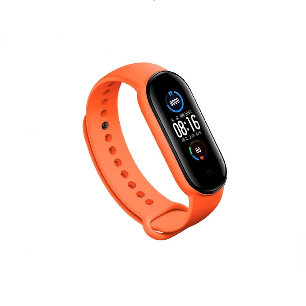 Helmet Silicone Strap Mi Band 7/6/5 Orange - Image 2