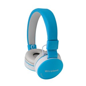 Helmet On-Ear Headphones with MIC Bluetooth MP3&FM, Blue
