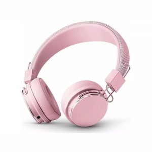 Helmet On-Ear Headphones with MIC Bluetooth Macaron HiFi, Pink