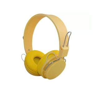 Helmet On-Ear Headphones with MIC Bluetooth Macaron HiFi, Yellow