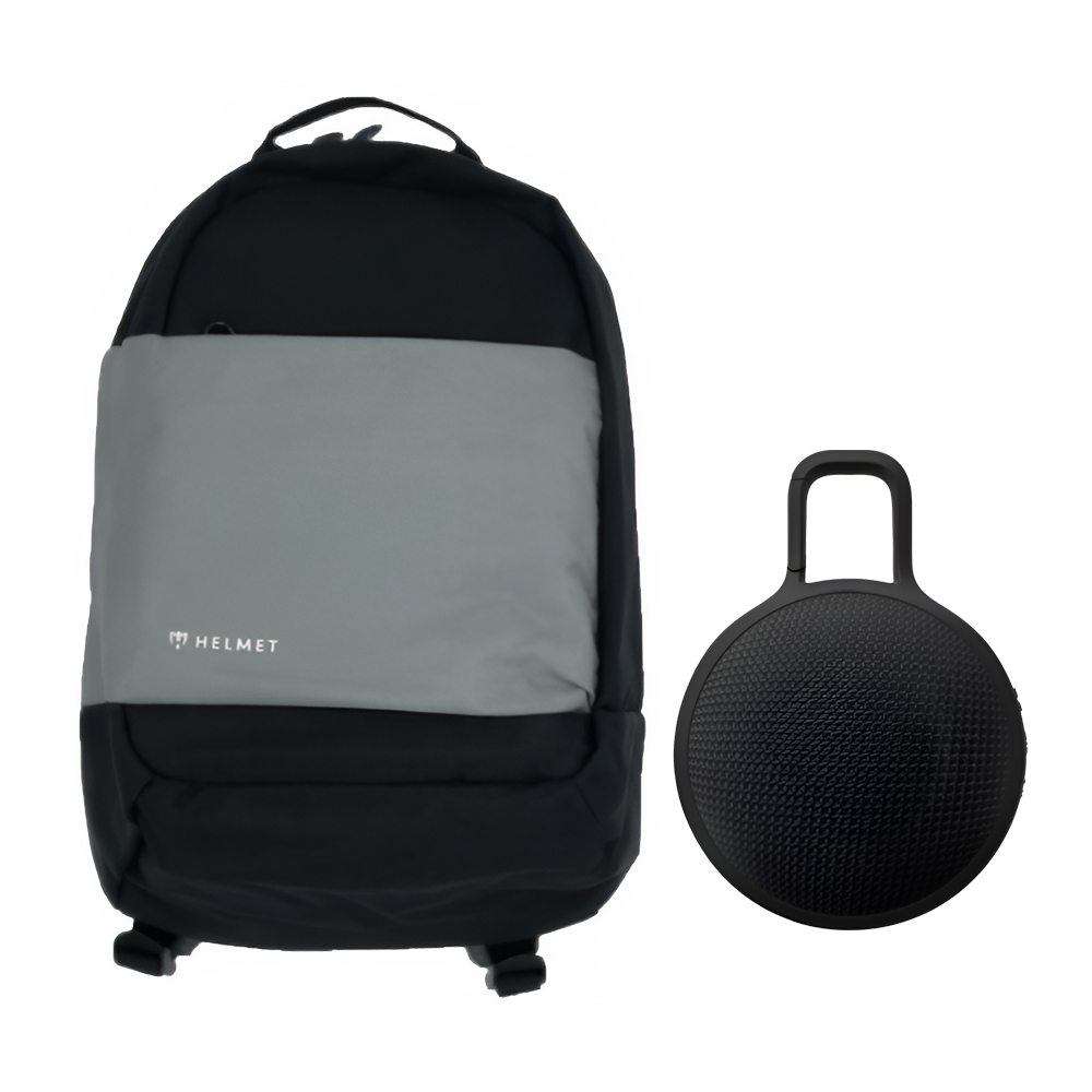 Helmet Backpack Svago 15.6'' Mixed Colors + Helmet Bluetooth Speaker (5W) W8025