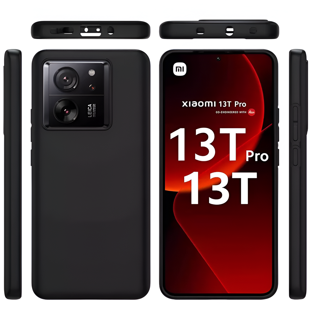 Helmet Case Liquid Silicone Xiaomi 13T/13T Pro, Black - Image 3