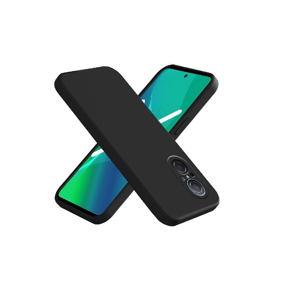 Helmet Case Liquid Silicon Huawei Nova 9SE, Black - Image 2
