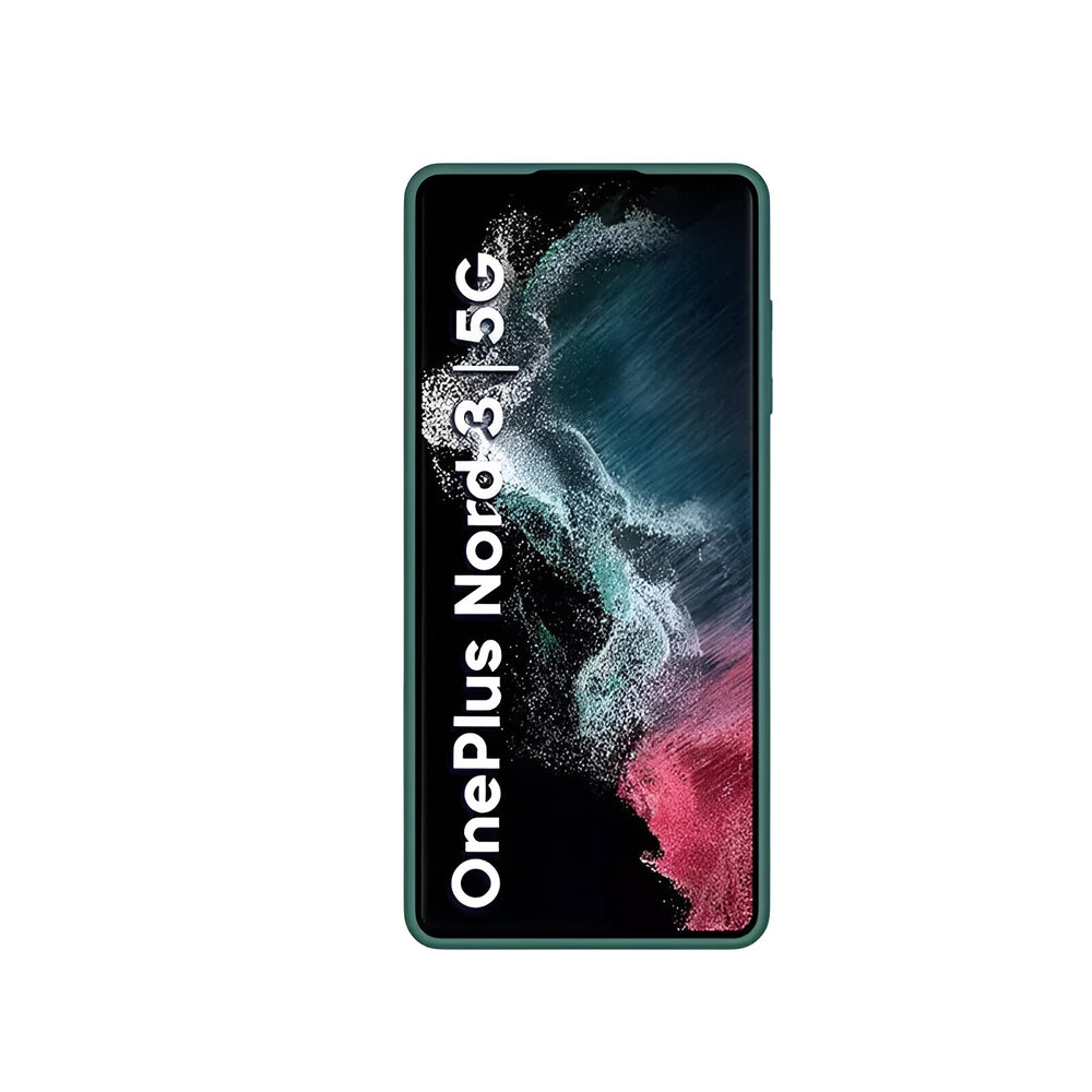 Helmet Case Liquid Silicone OnePlus Nord 3, Green - Image 2
