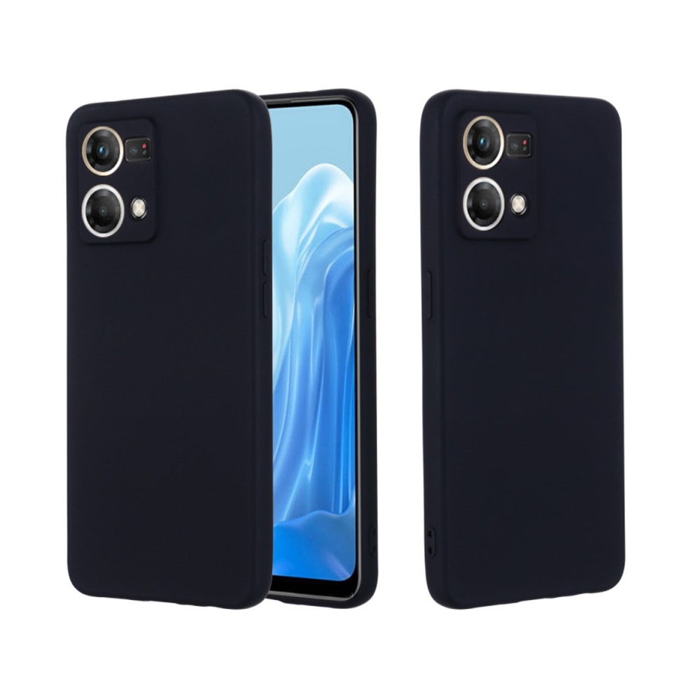 Helmet Case Liquid Silicone Oppo Reno 7 Lite, Black - Image 2