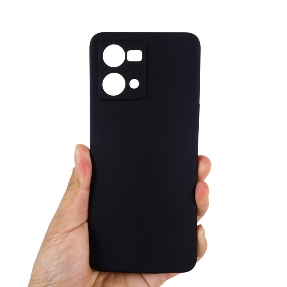 Helmet Case Liquid Silicone Oppo Reno 7 Lite, Black - Image 3