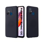 Helmet Case Liquid Silicone Redmi 12C, Black