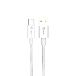 Helmet Cable USB to Type-C 20W 1.5M Nylon Series, Grey