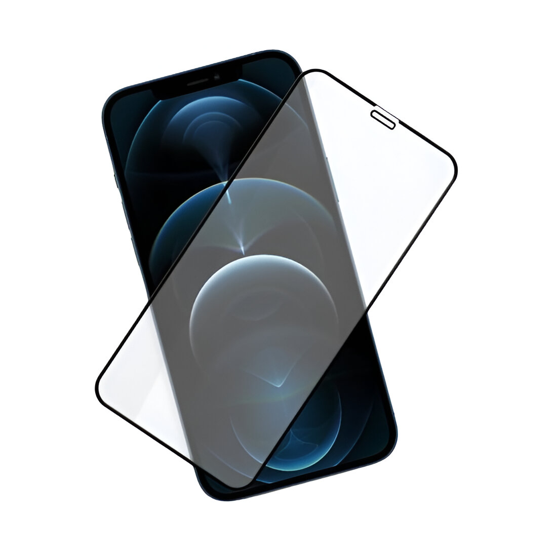 Helmet Diamond Glass 5D iPhone 12/12 Pro, Black - Image 3