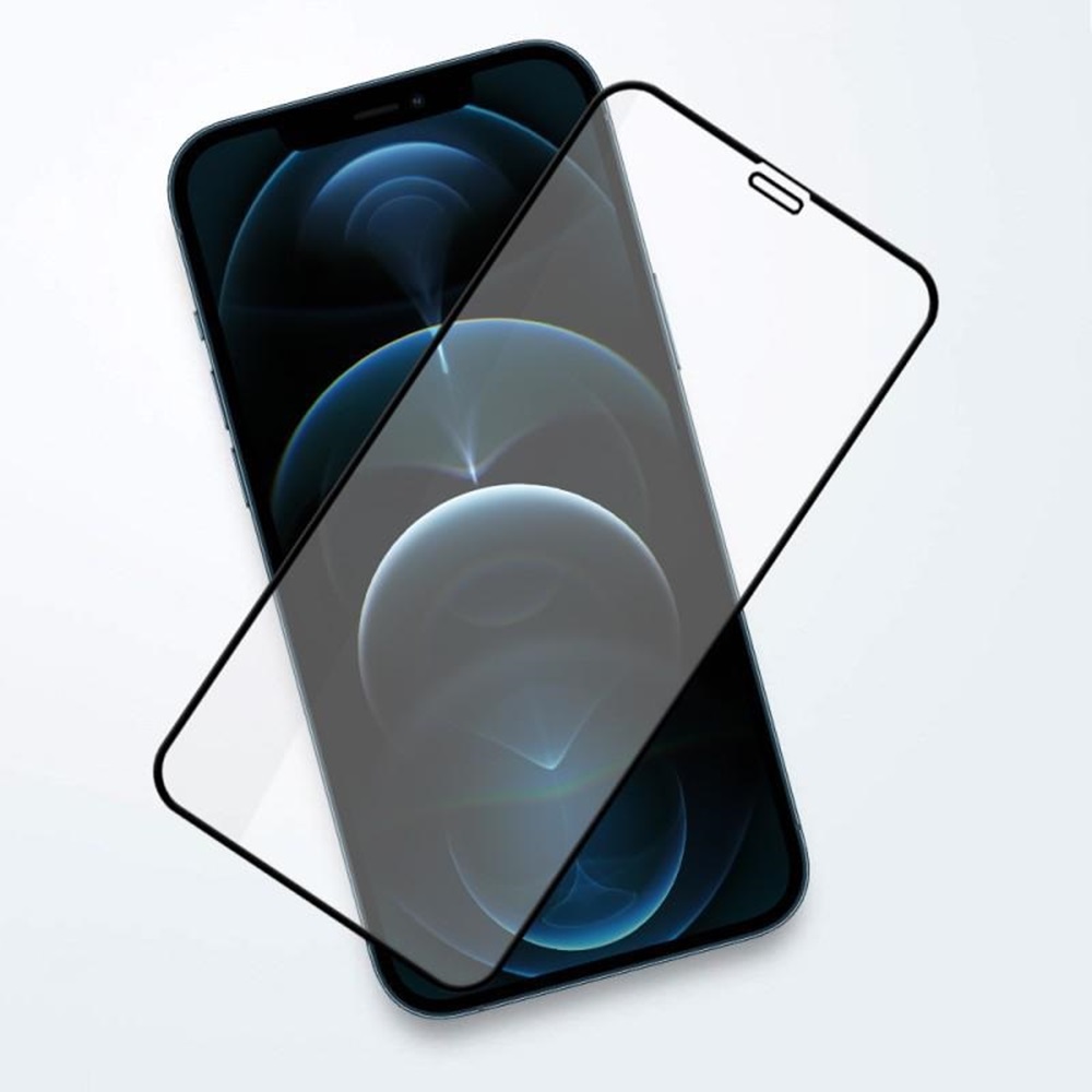 Helmet Diamond Glass 5D iPhone 12/12 Pro, Black - Image 4