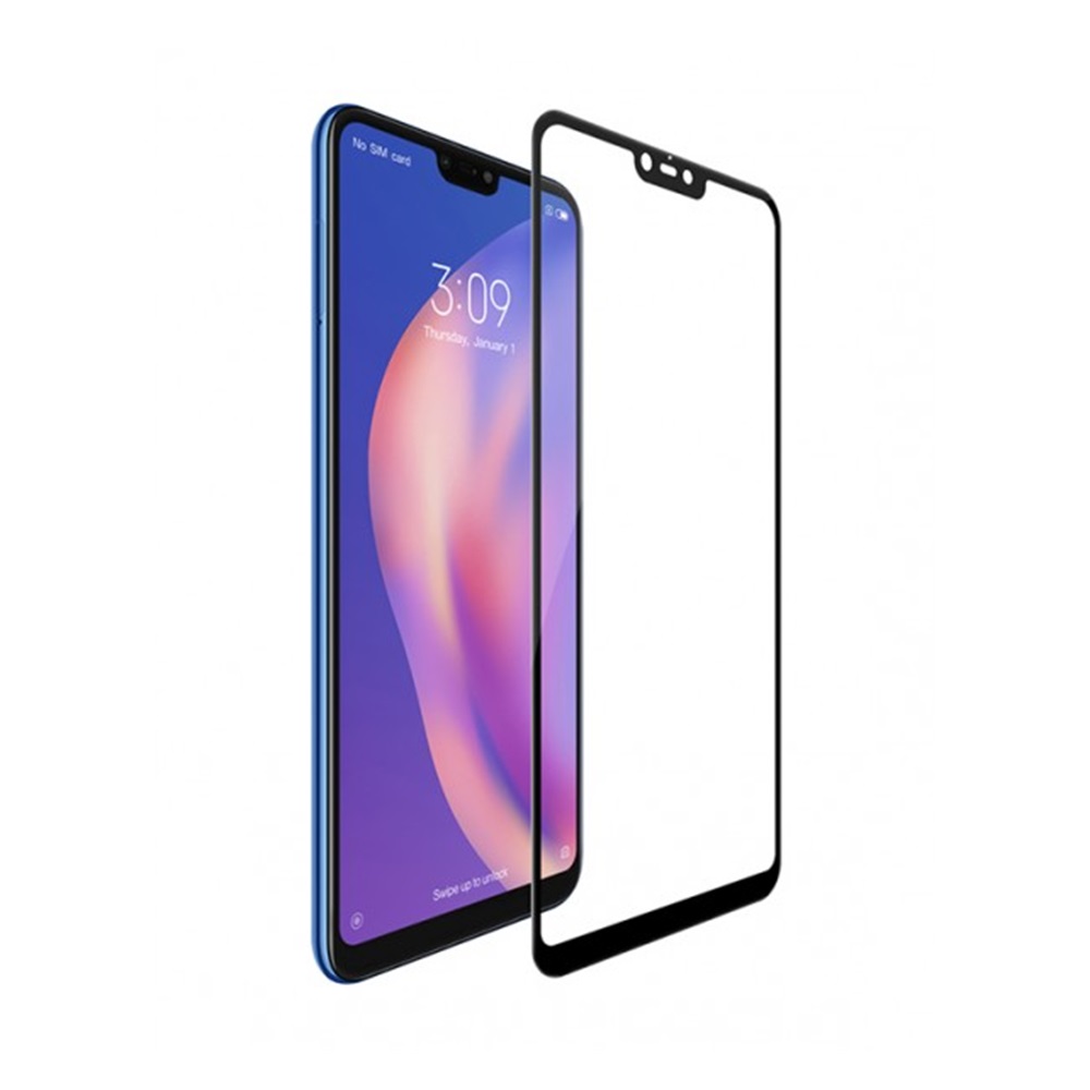 Helmet Diamond Glass 4D Xiaomi MI 8 Lite,Black - Image 2