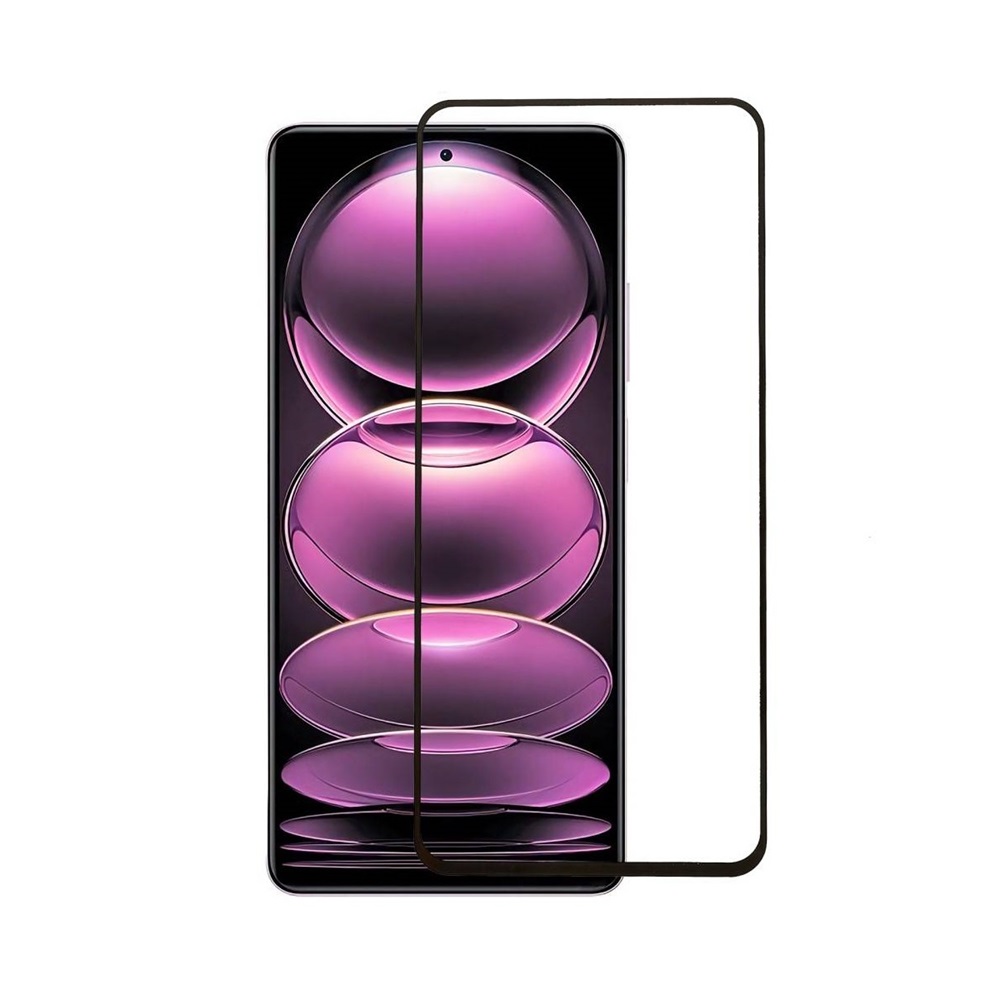 Helmet Diamond Glass 5D Redmi Note 12 Pro 4G, Black
