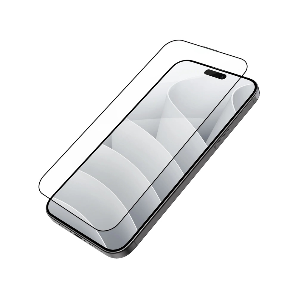 Helmet Diamond Glass 5D iPhone 15, Black - Image 2