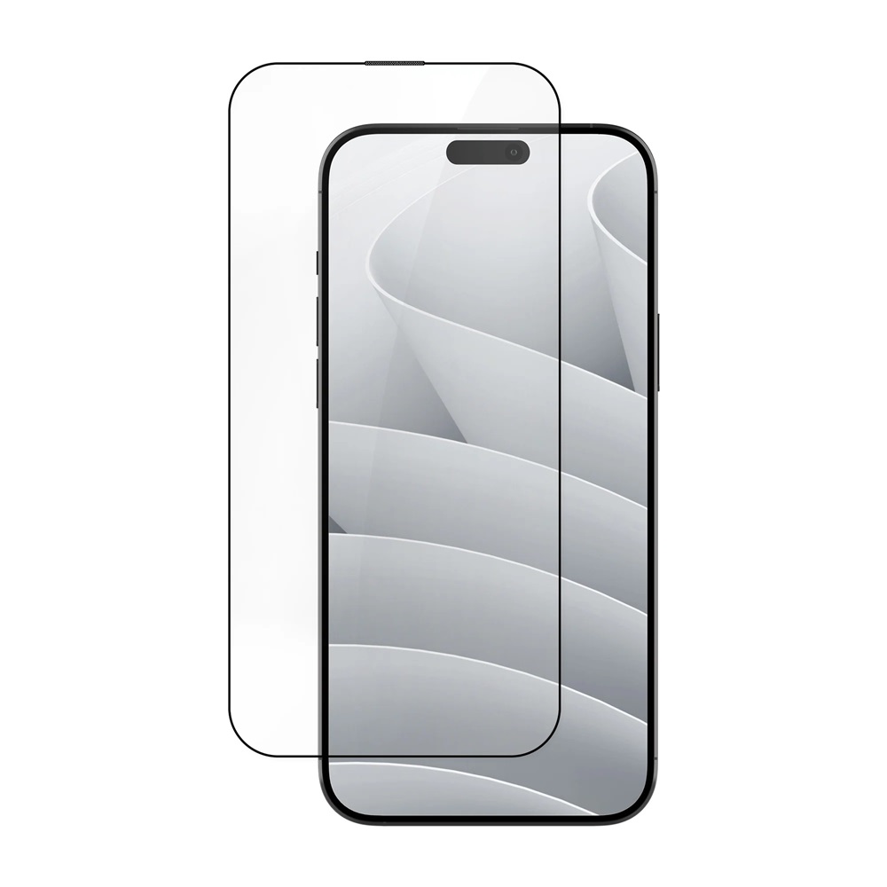 Helmet Diamond Glass 5D iPhone 15, Black - Image 3