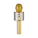 Helmet HANDHELD KTV Portable Karaoke-Speaker Microphone, Gold