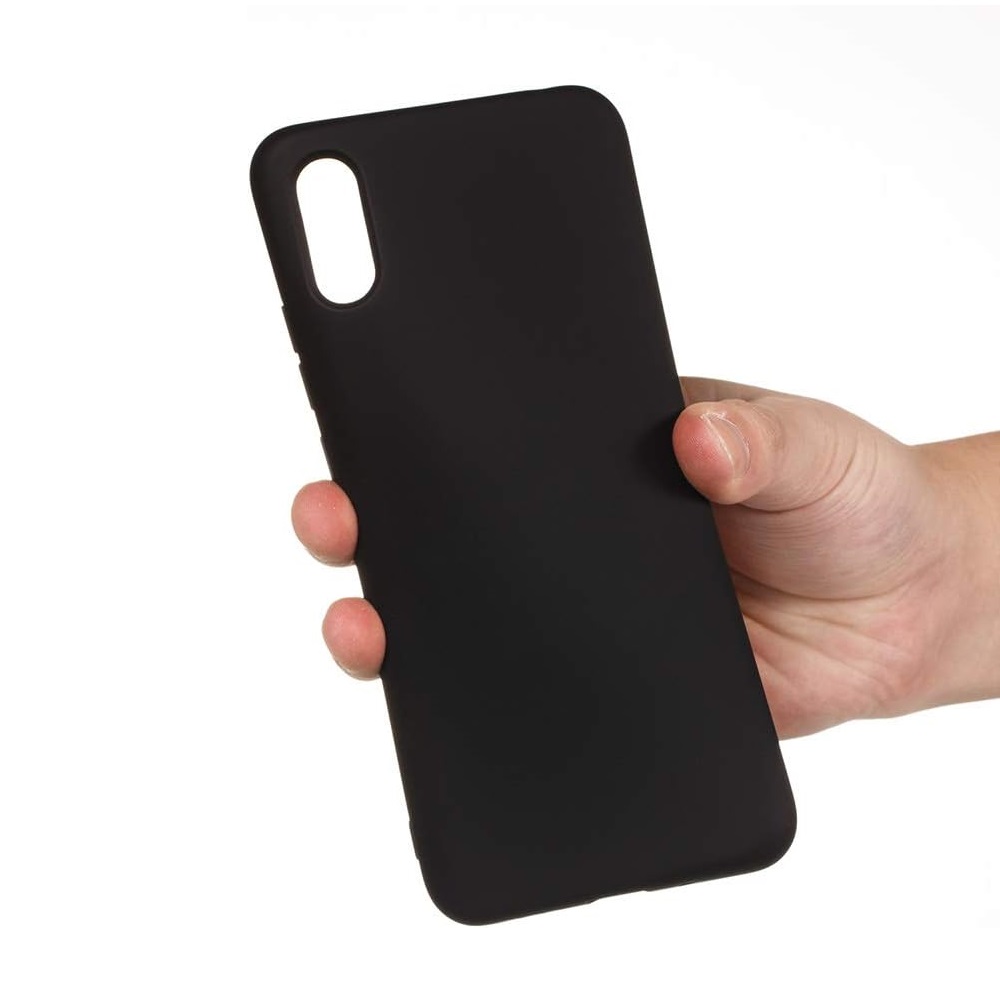Helmet Case Liquid Silicone Xiaomi Redmi 9A, Black - Image 3
