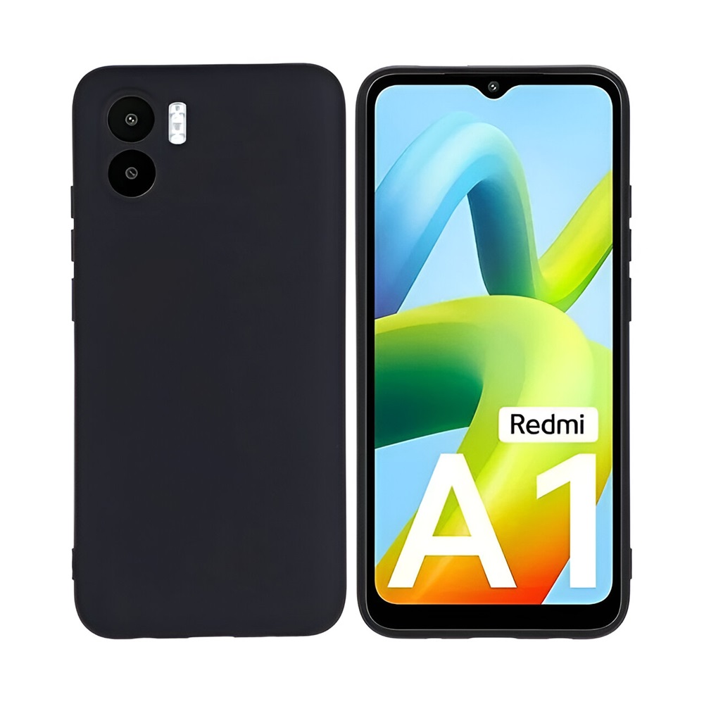 Helmet Case Liquid Silicone Redmi A1, Black