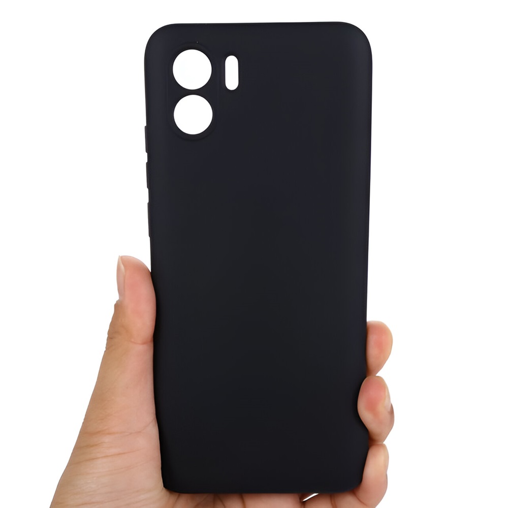 Helmet Case Liquid Silicone Redmi A1, Black - Image 3