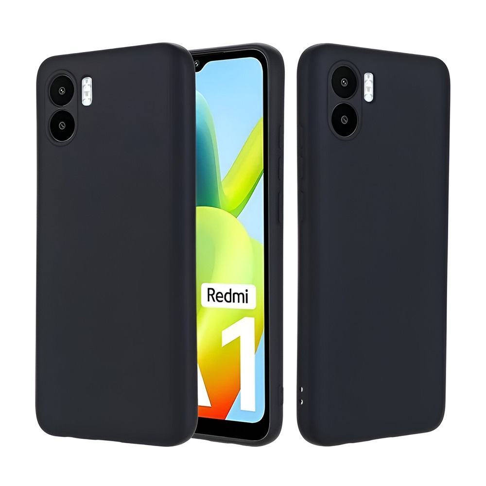 Helmet Case Liquid Silicone Redmi A2/A1, Black - Image 2