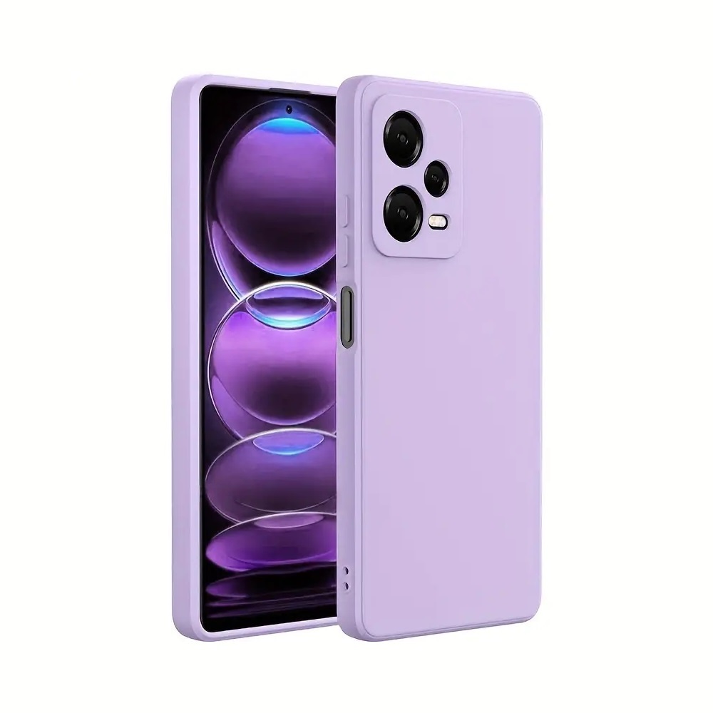 Helmet Case Liquid Silicone Redmi Note 12 Pro 4G, Purple - Image 2