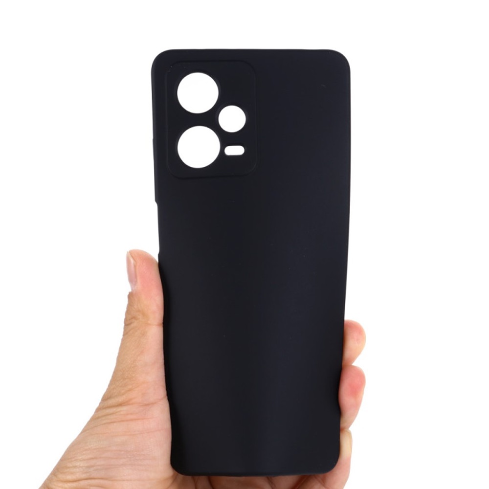 Helmet Case Liquid Silicone Redmi Note 12 5G, Black - Image 2