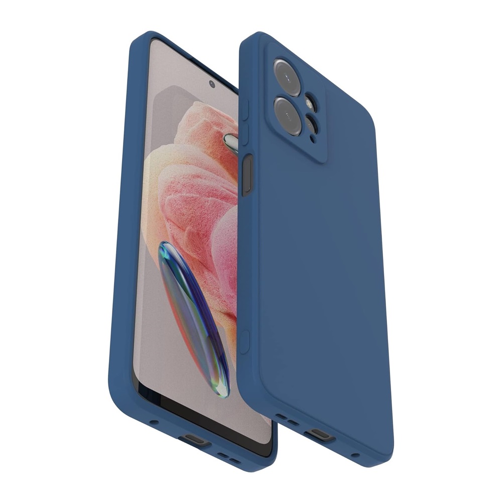 Helmet Case Liquid Silicone Redmi Note 12 4G, Blue - Image 2