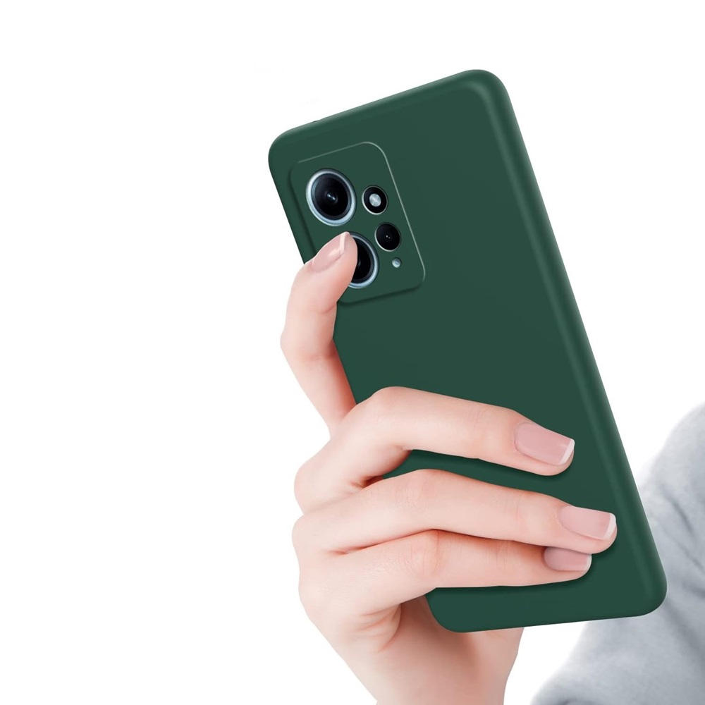 Helmet Case Liquid Silicone Redmi Note 12 4G, Green - Image 2