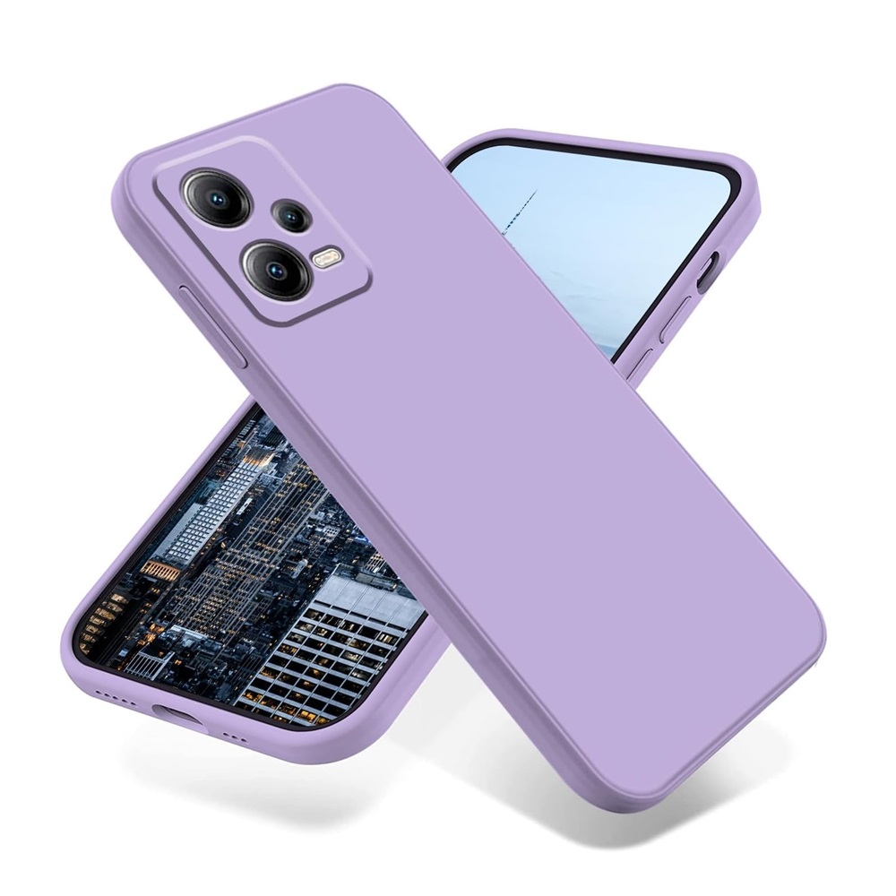 Helmet Case Liquid Silicone Redmi Note 12 Pro 5G, Purple - Image 2