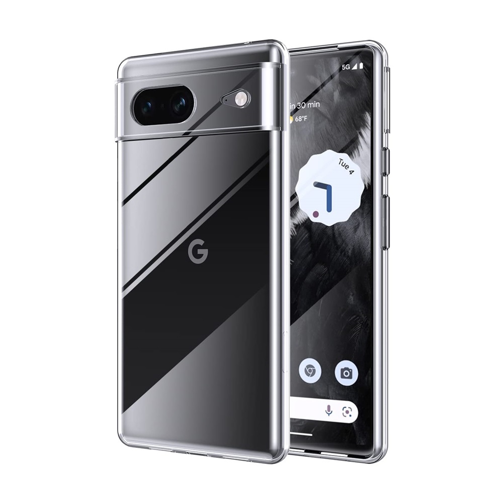 Helmet Case TPU Soft Pixel 7, Clear - Image 2