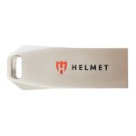 Helmet USB Drive 3.2 Metal Line 256 GB, Silver
