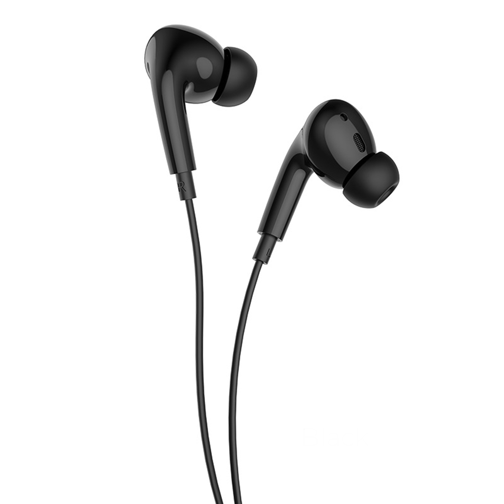 Hoco Earphones 3.5mm with Mic M1 Pro, Black - Image 2