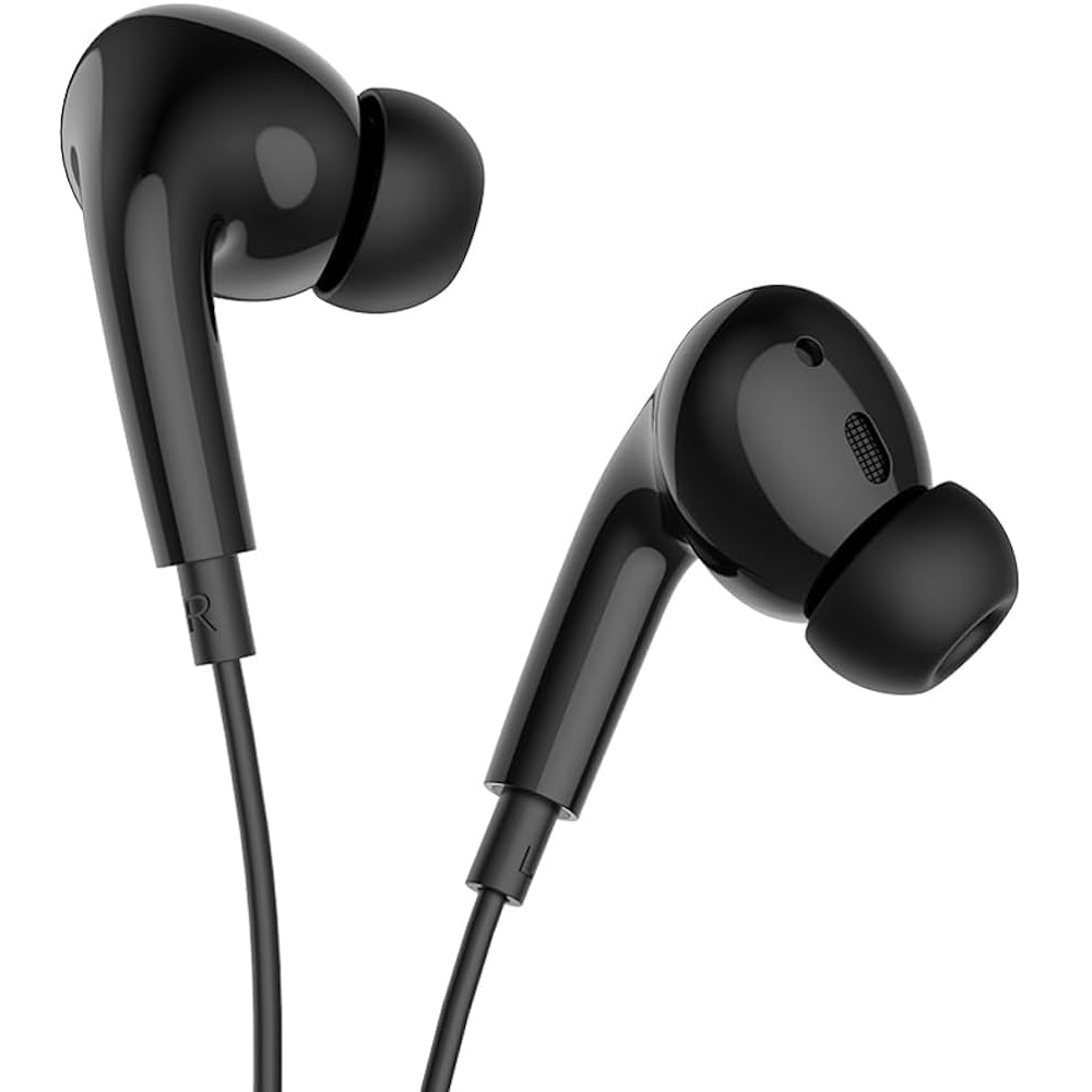 Hoco Earphones 3.5mm with Mic M1 Pro, Black - Image 3