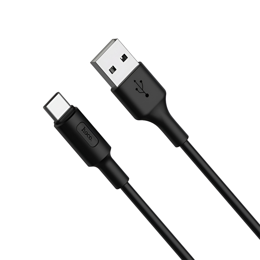 Hoco Cable USB to Type-C X25 Soarer 2A 1m, Black - Image 2