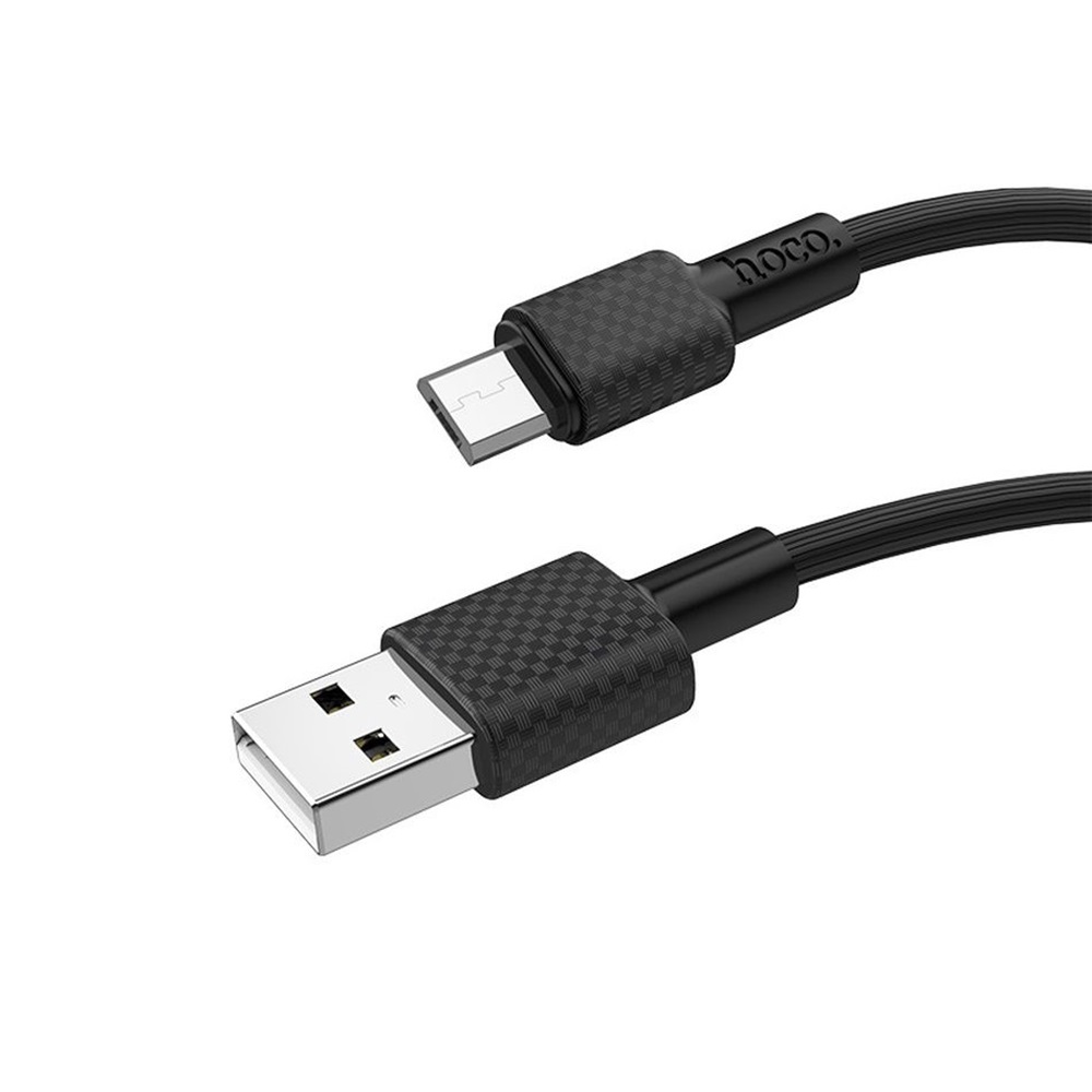 Hoco Cable USB to Micro USB X29 Superior 2A 1m, Black - Image 2