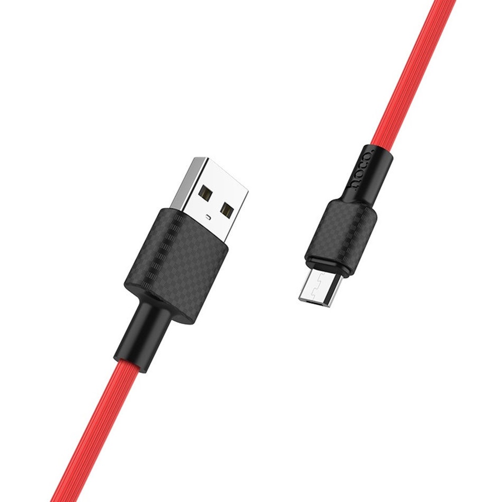 Hoco Cable USB to Micro USB X29 Superior 2A 1m, Red - Image 2