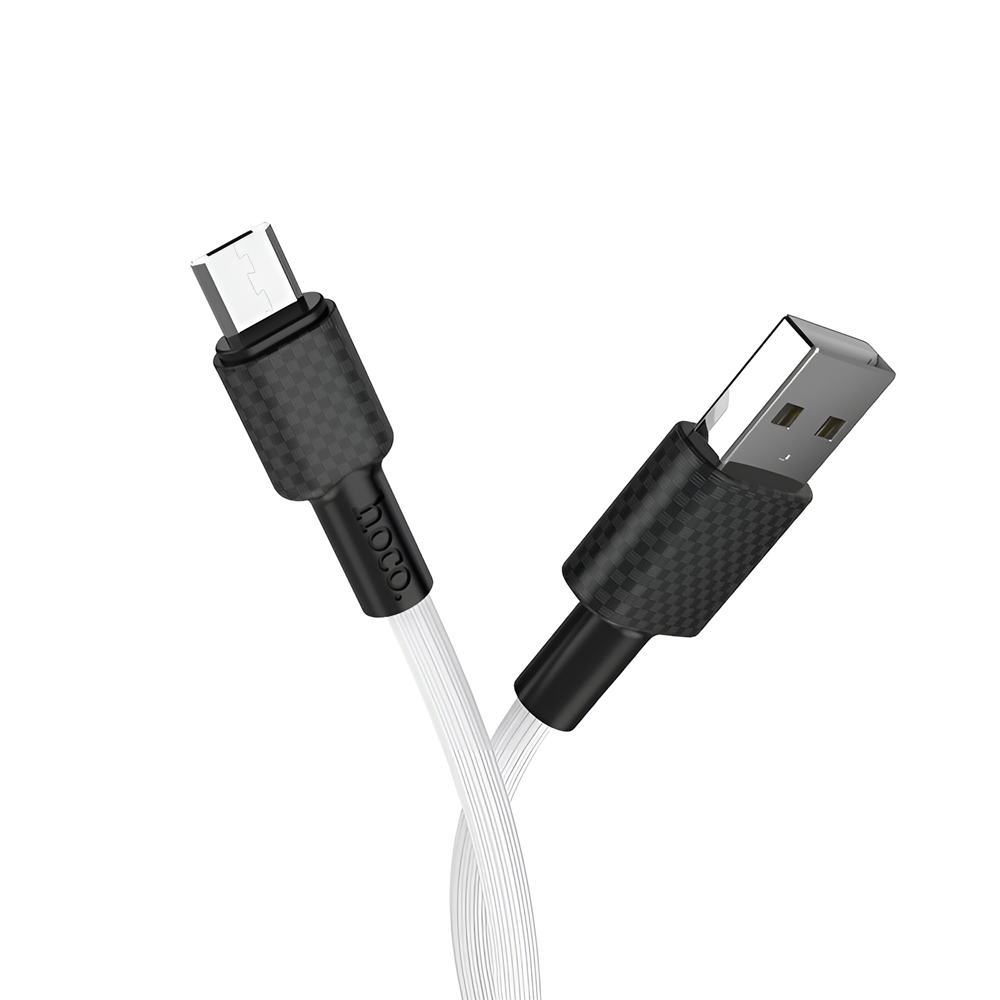 Hoco Cable USB to Micro USB X29 Superior 2A 1m, White - Image 2