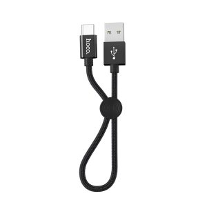 Hoco Cable USB to Type-C X35 Premium 2.4A 0.25m, Black
